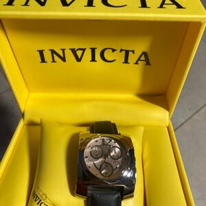 Invicta Black and Silver Chronograph Watch